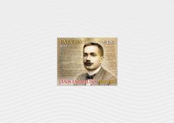 Latvijas Pasts izdod jaunu pastmarku par godu izcilā valodnieka Jāņa Endzelīna 150.dzimšanas dienai  